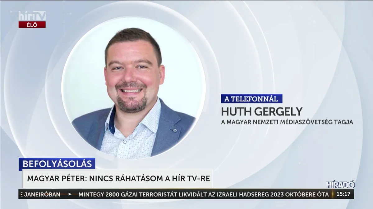 Szabó László és Huth Gergely szerint elbukott Magyar Péter terve a HírTV ellen