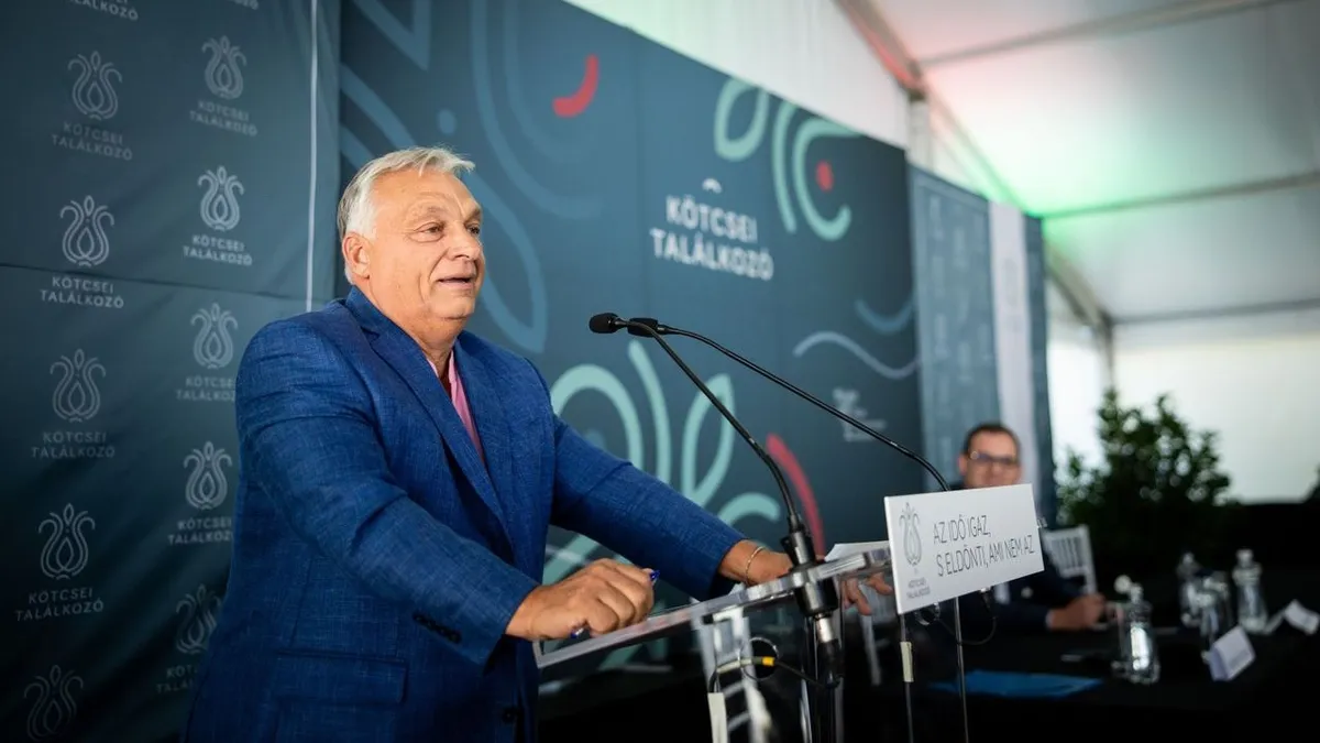 Orbán Viktor Kötcsén: Vége a türelemnek, eljött a nemzeti ellenállás ideje