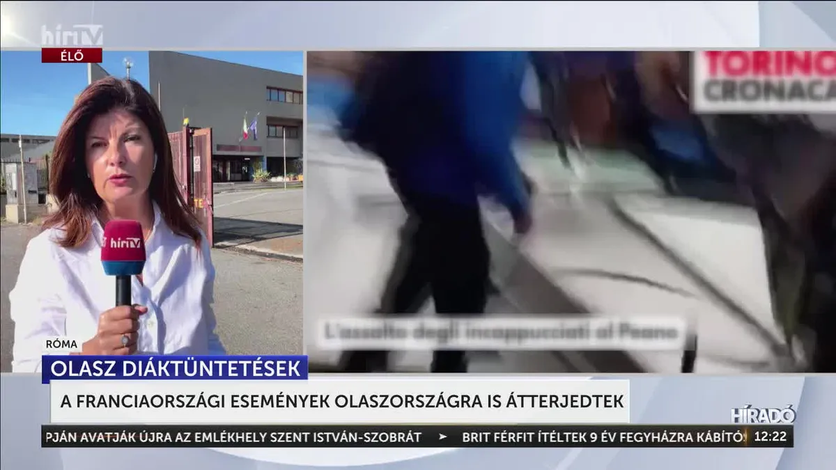 Ostrom alatt állnak a középiskolák Olaszországban, fizikai összecsapás is történt