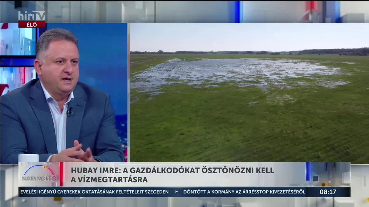 Átfogó, többéves vízmegtartási programot jelentett be Magyar Péter miniszterelnök