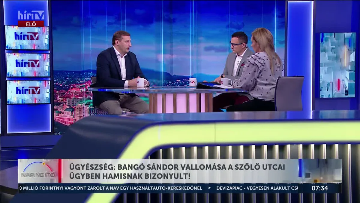 Megdőlt Bangó Sándor vallomása a szőlő utcai ügyben