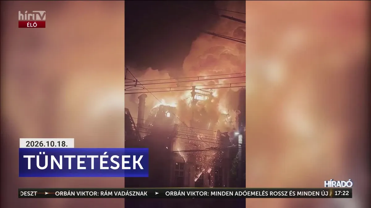 Felgyújtották a 140 éves városházát, összeomlott – elképesztő méretűek a zavargások