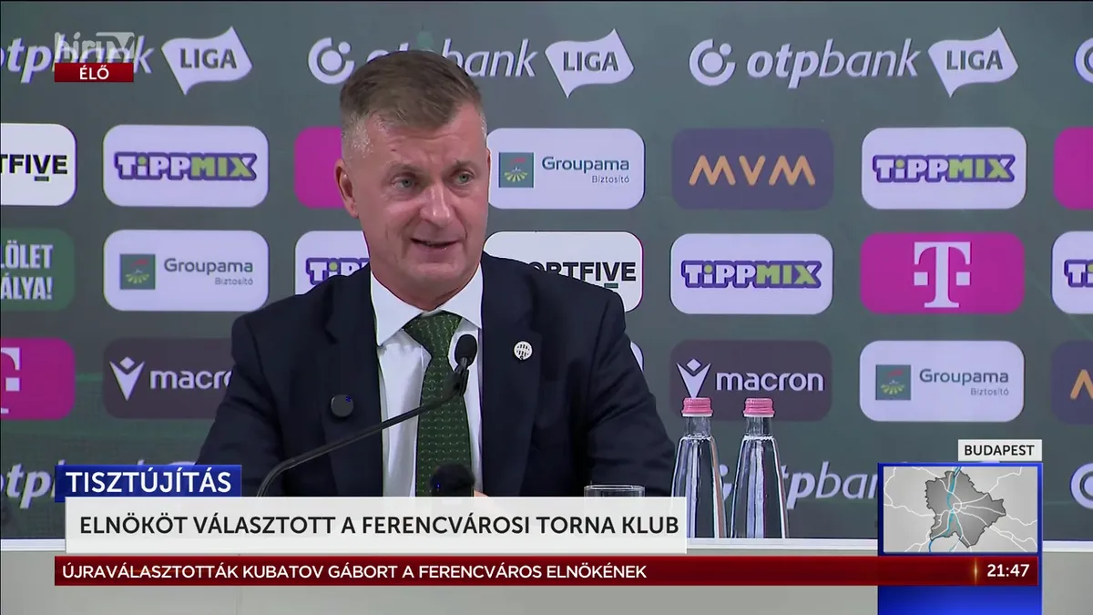 Kubatov Gábor újabb négy évre kapott bizalmat a Ferencváros tisztújító közgyűlésén