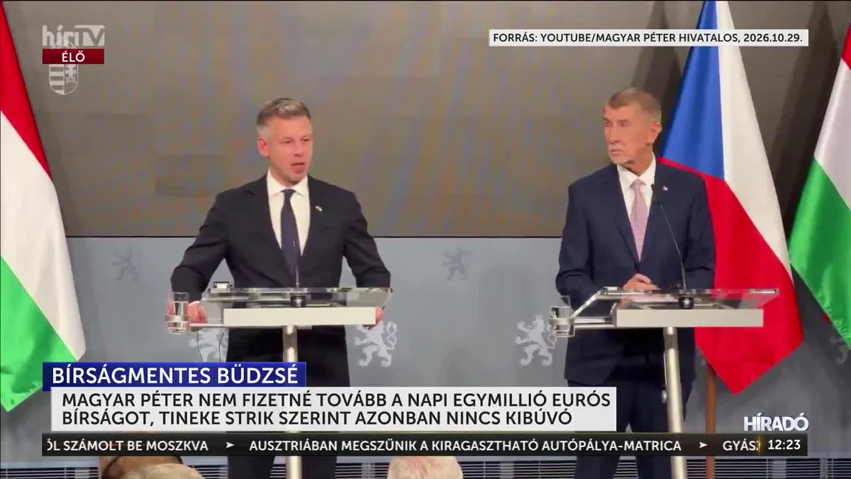 Magyar Péter nem számol az egymillió eurós bírsággal 2027-ben