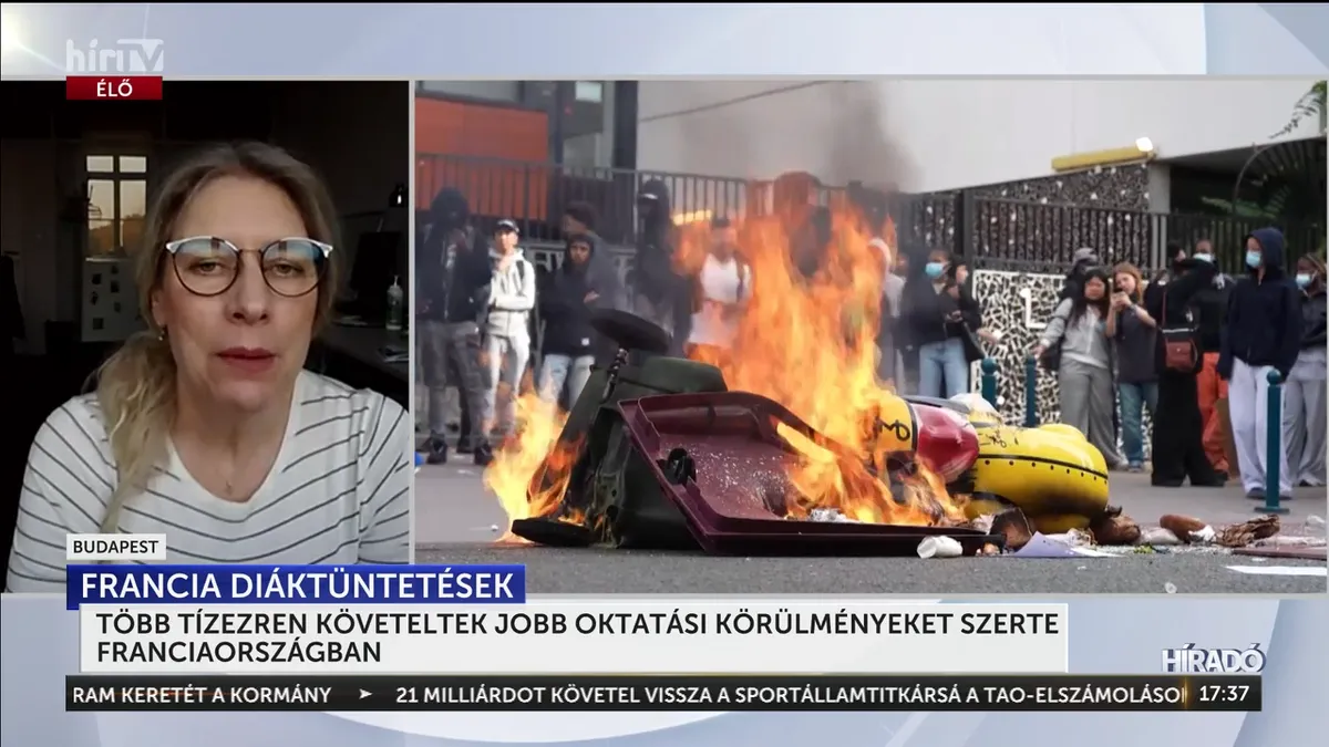 Könnygáz, gumibot, több száz sérült: egyre mélyebb a francia oktatási válság