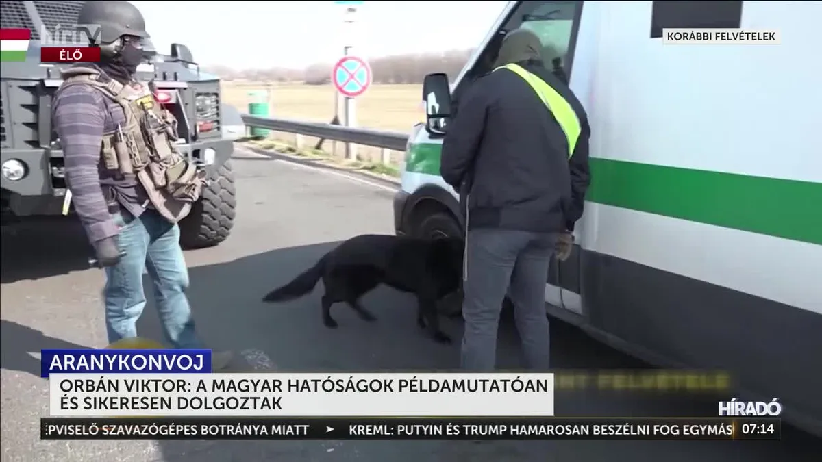 Orbán Viktor büszke arra, hogy Magyarországon megállították az ukrán pénzszállítmányt