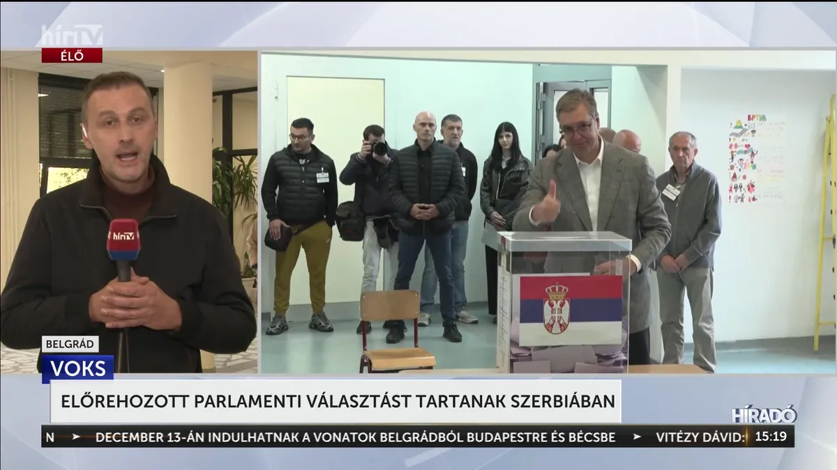 Nagy választói aktivitás mellett dől el az új szerb parlament összetétele
