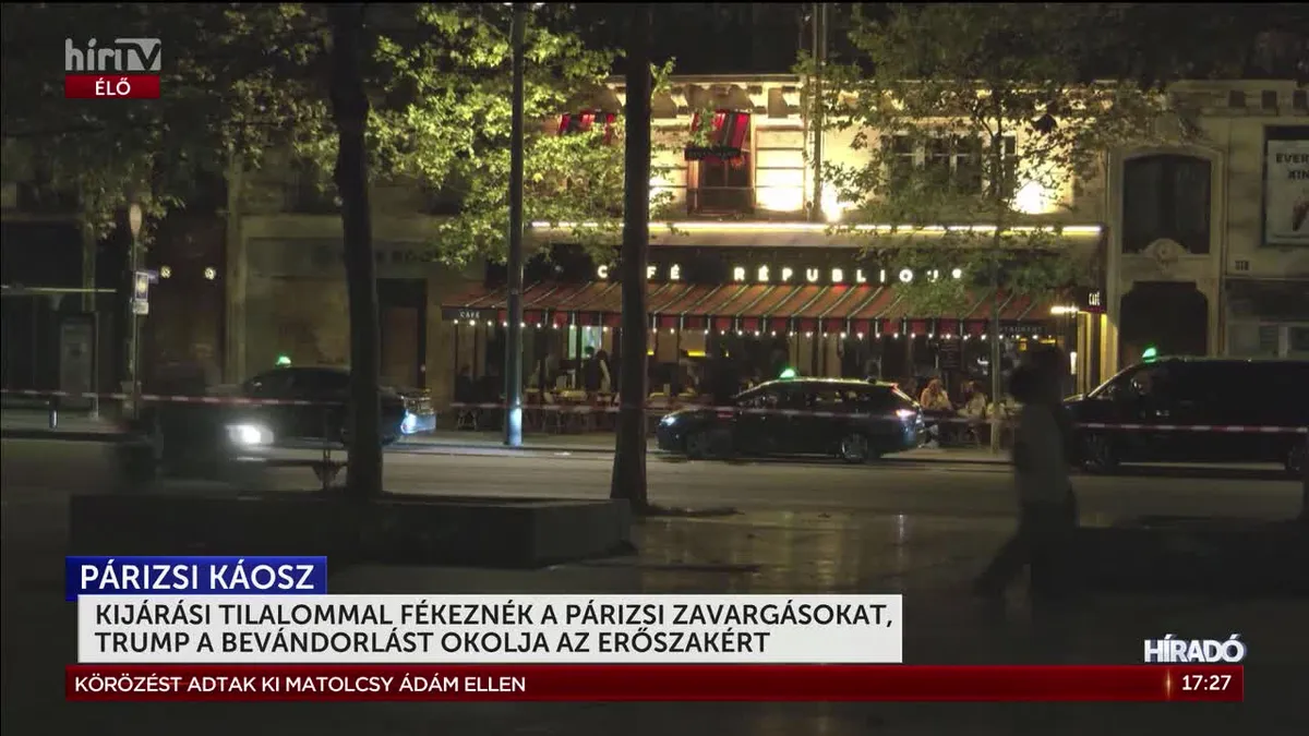 Trump könyörtelenül kimondta, mi az oka a franciaországi zavargásoknak