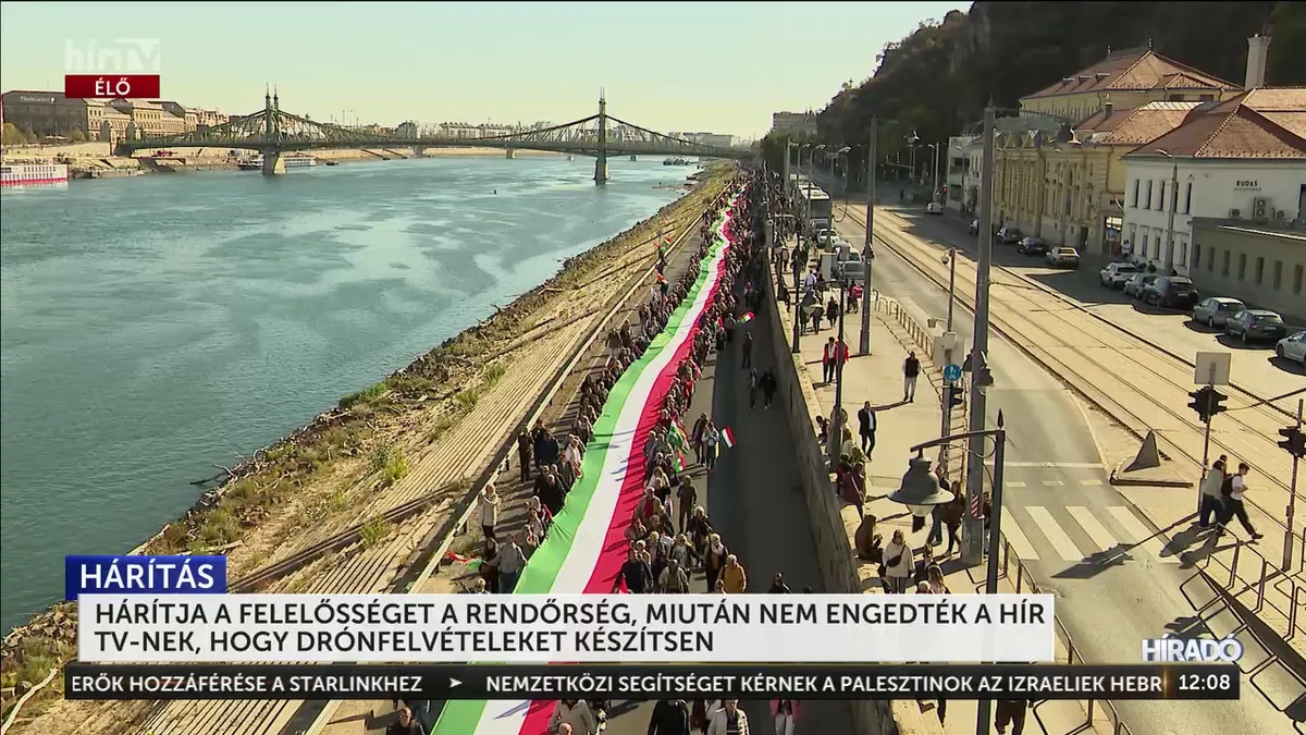 A BRFK az ORFK-ra hivatkozik a Hír TV drónjának ügyében
