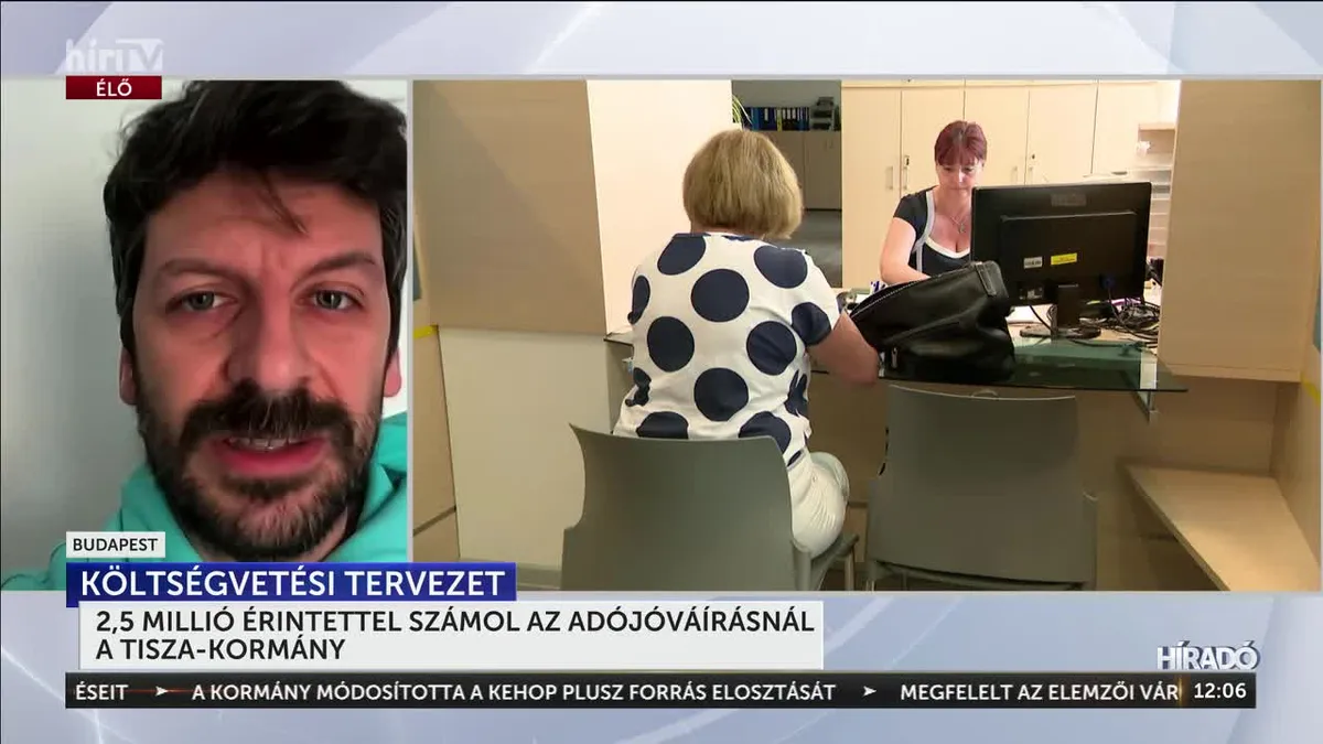 Az adójóváírásnál 2,5 millió érintettel számol a Tisza-kormány