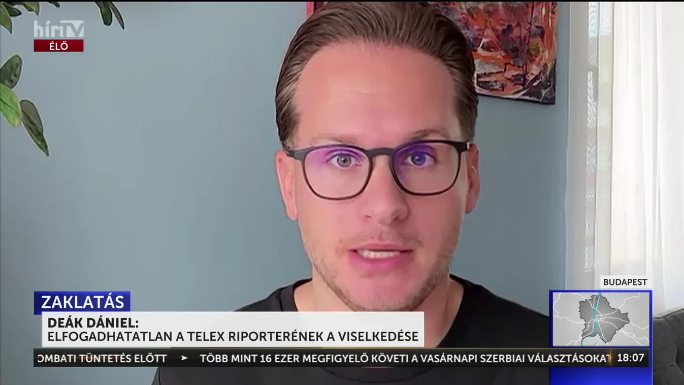 Deák Dániel szerint elfogadhatatlan volt a Telex újságírójának a viselkedése