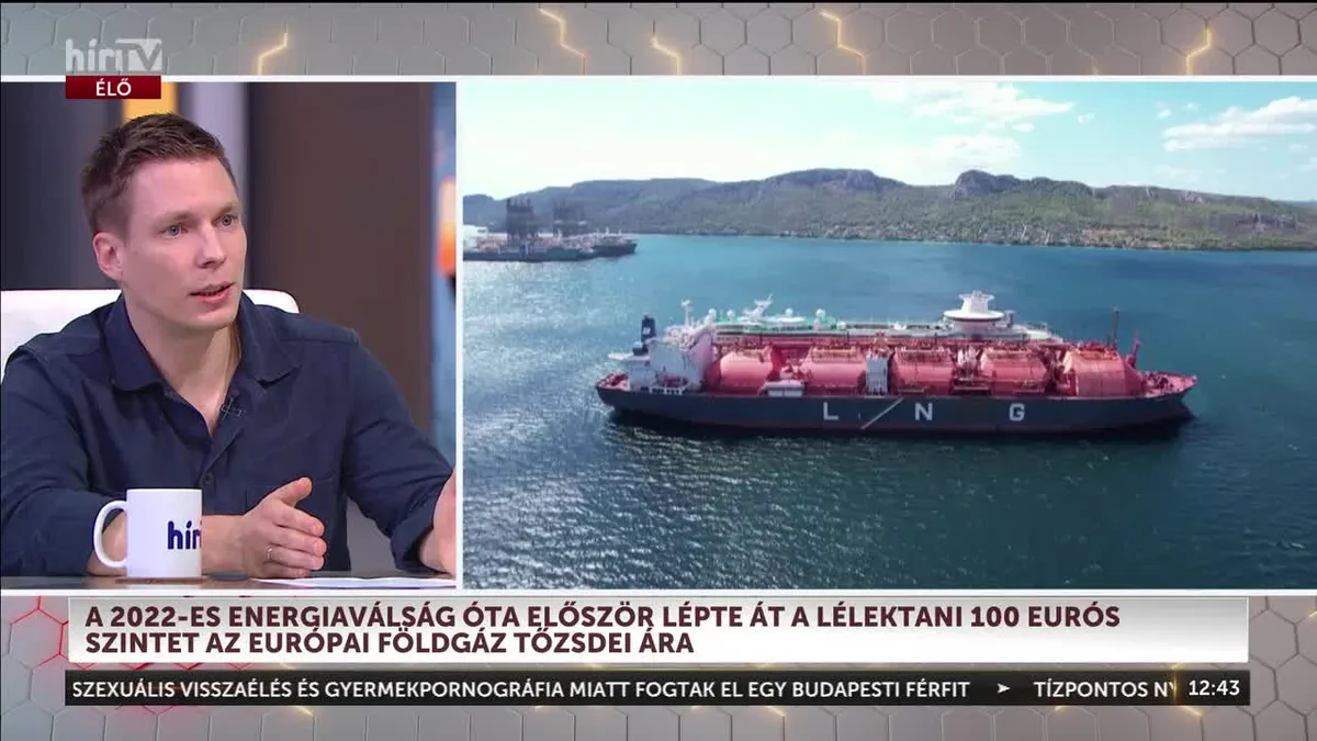 Száz euró fölött a gáz ára
