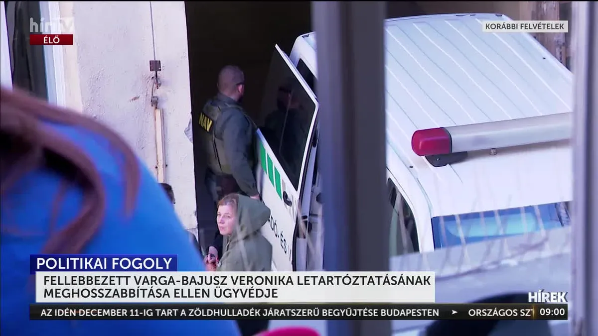 Fellebbeztek Varga-Bajusz Veronika letartóztatásának meghosszabbítása ellen