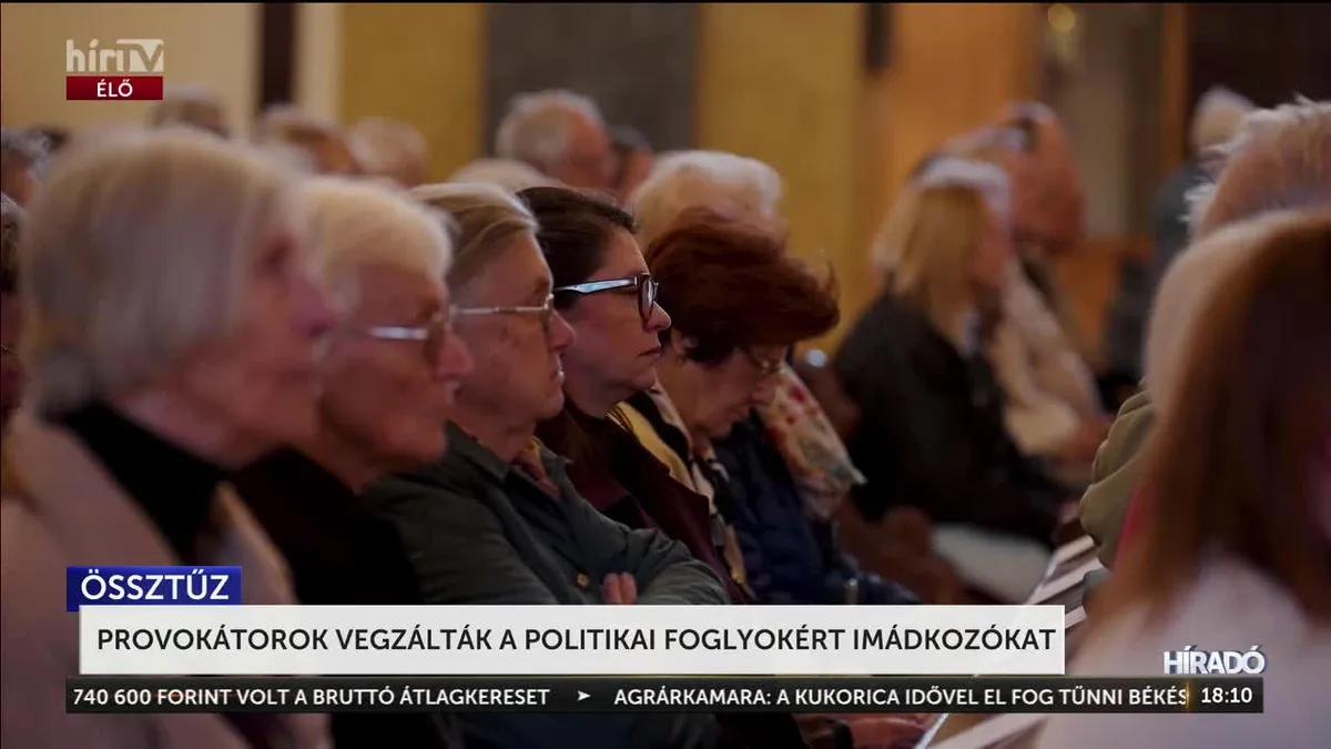 Provokátorok vegzálták a politikai foglyokért imádkozókat
